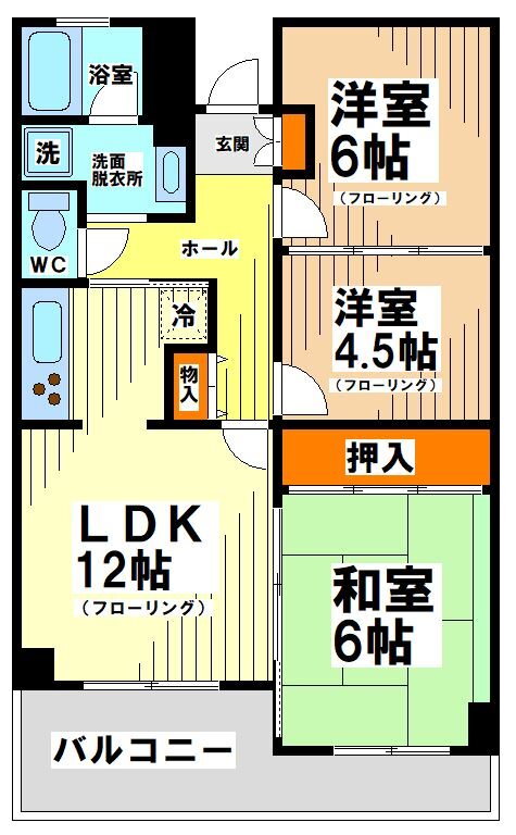 東京都杉並区方南１ 笹塚駅 3LDK マンション 賃貸物件詳細