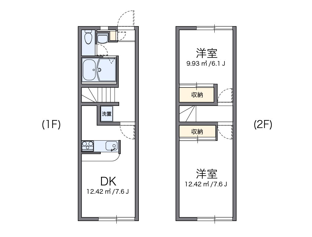 愛媛県松山市愛光町 宮田町駅 2DK アパート 賃貸物件詳細