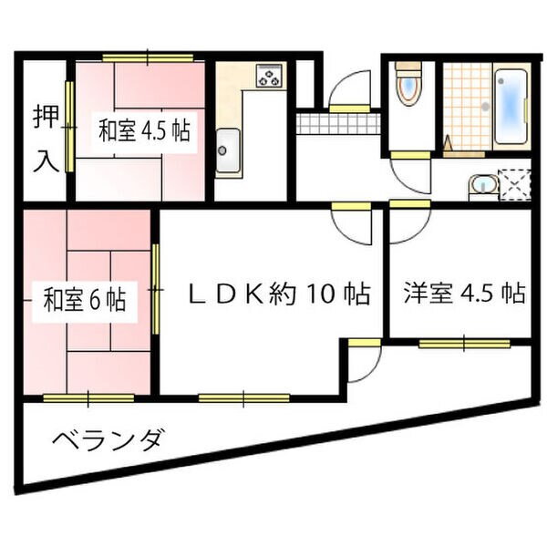 兵庫県姫路市中地 亀山駅 3LDK マンション 賃貸物件詳細