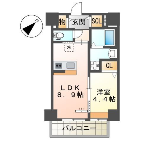 福岡県福岡市東区松島１ 箱崎駅 1LDK マンション 賃貸物件詳細