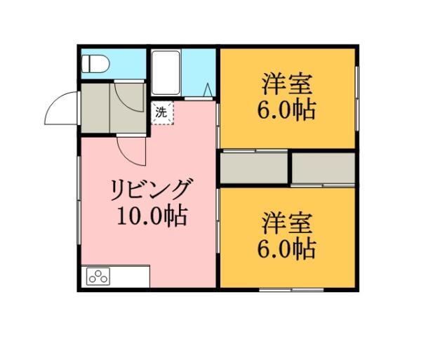 北海道札幌市白石区菊水元町十条１ 白石駅 2DK アパート 賃貸物件詳細