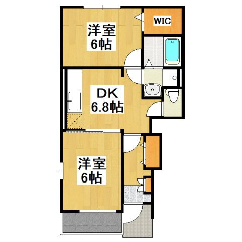 埼玉県吉川市中曽根１ 吉川駅 2DK アパート 賃貸物件詳細