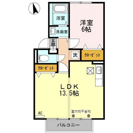 石川県野々市市下林４ 1LDK アパート 賃貸物件詳細