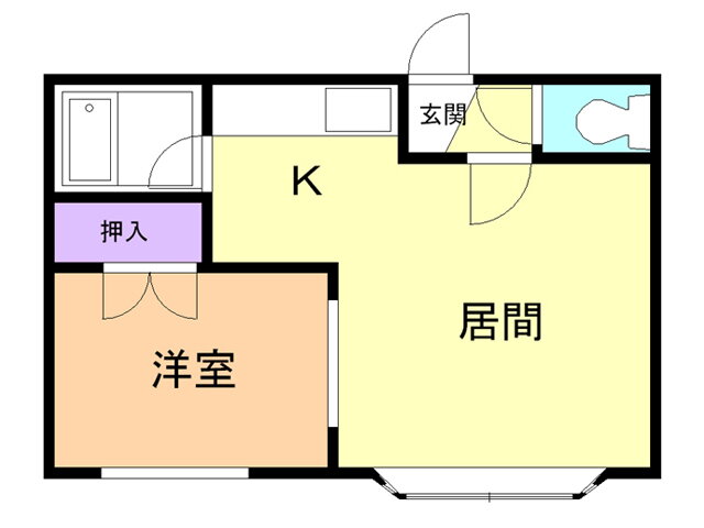北海道苫小牧市元中野町４ 1DK アパート 賃貸物件詳細