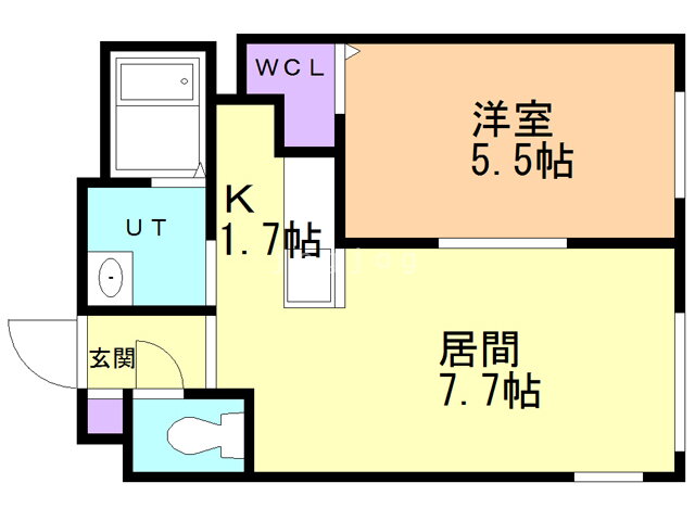 北海道札幌市豊平区中の島二条４ 中の島駅 1LDK マンション 賃貸物件詳細