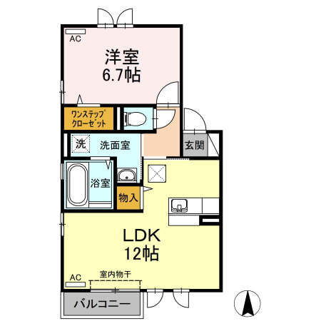 福島県福島市森合字台 美術館図書館前駅 1LDK アパート 賃貸物件詳細
