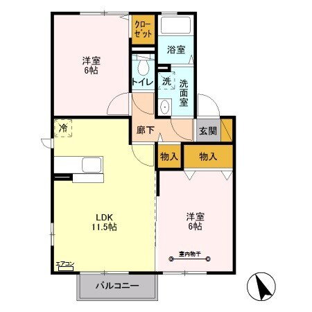 埼玉県春日部市新宿新田 南桜井駅 2LDK アパート 賃貸物件詳細