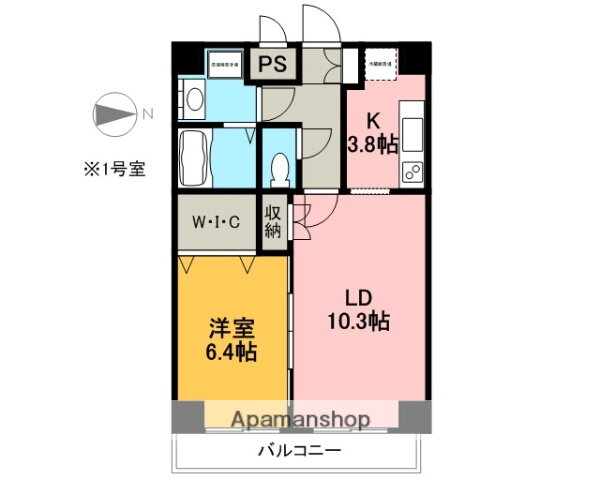 静岡県沼津市下河原町２ 沼津駅 1LDK マンション 賃貸物件詳細