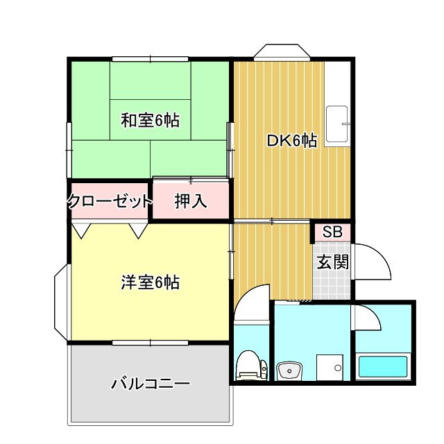 福島県白河市明戸 白河駅 2DK アパート 賃貸物件詳細