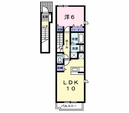 Ｑフロンティア 2階 1LDK 賃貸物件詳細