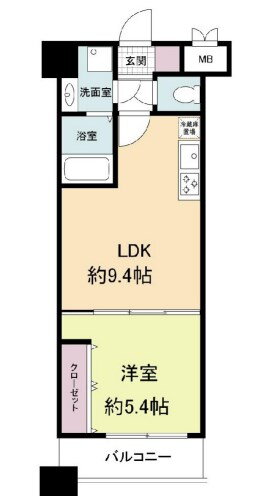 グランパーク天神 5階 1LDK 賃貸物件詳細