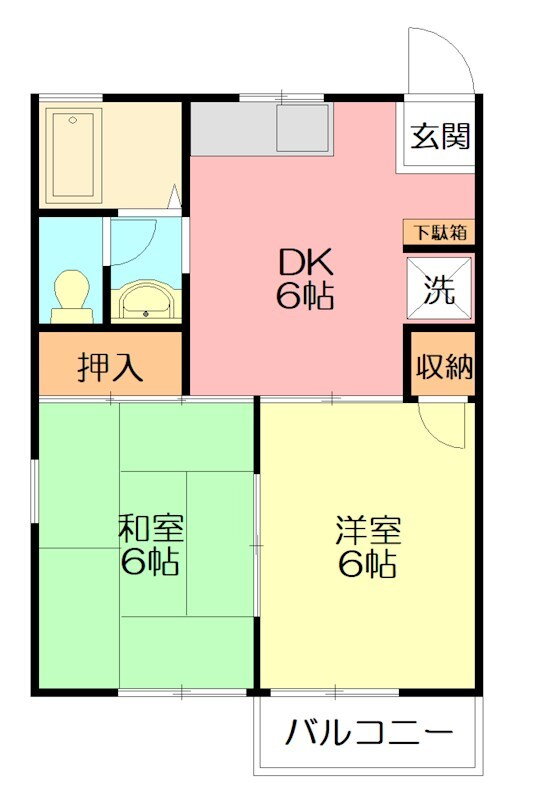 神奈川県秦野市曽屋 秦野駅 2DK アパート 賃貸物件詳細