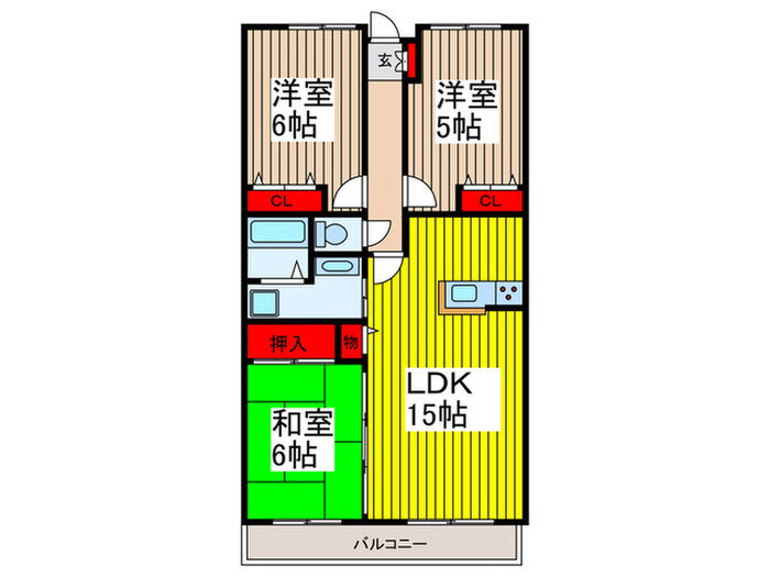 埼玉県さいたま市浦和区針ヶ谷３ 与野駅 3LDK マンション 賃貸物件詳細