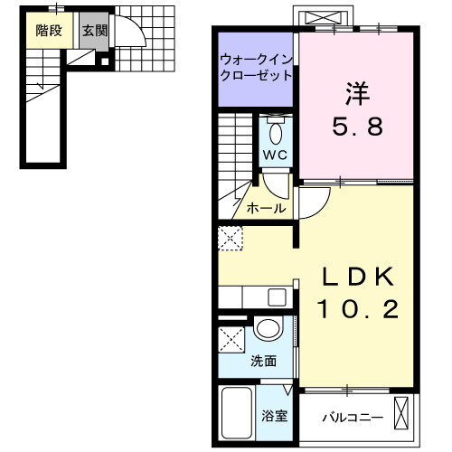 岐阜県羽島郡笠松町田代 柳津駅 1LDK アパート 賃貸物件詳細