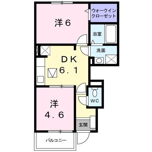 グランパ・イ－スト 1階 2DK 賃貸物件詳細