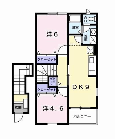 徳島県阿南市福村町南筋 阿南駅 2DK アパート 賃貸物件詳細