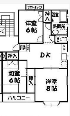 アミューズメント牟呂Ｃ棟 3階 3DK 賃貸物件詳細