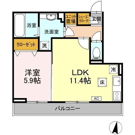 千葉県成田市公津の杜６ 公津の杜駅 1LDK アパート 賃貸物件詳細