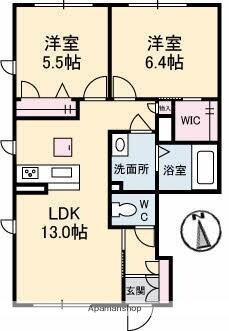 香川県高松市香川町浅野 空港通り駅 2LDK アパート 賃貸物件詳細