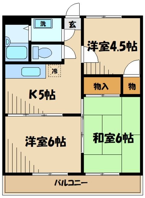 神奈川県大和市西鶴間５ 鶴間駅 3K アパート 賃貸物件詳細