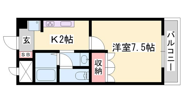 兵庫県揖保郡太子町立岡 網干駅 1K アパート 賃貸物件詳細