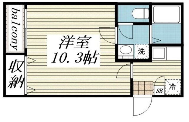 千葉県千葉市花見川区検見川町２ 新検見川駅 1K アパート 賃貸物件詳細