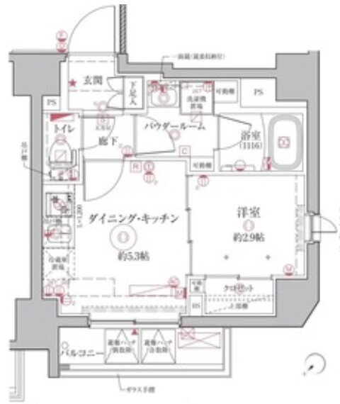 東京都北区豊島２ 王子駅 1DK マンション 賃貸物件詳細