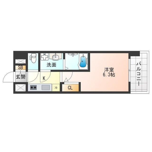 大阪府大阪市福島区大開３ 野田駅 1K マンション 賃貸物件詳細