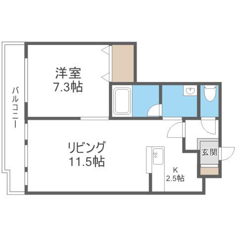 北海道札幌市西区山の手五条１ 琴似駅 1LDK マンション 賃貸物件詳細
