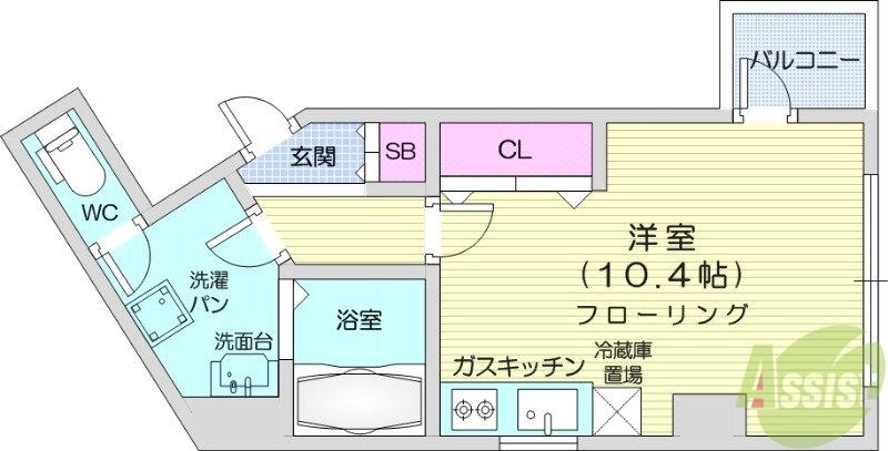 宮城県仙台市青葉区花京院１ 仙台駅 ワンルーム マンション 賃貸物件詳細