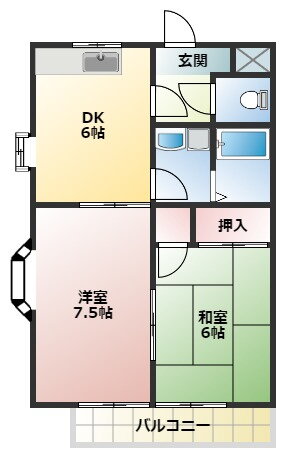 リバティビル 4階 2DK 賃貸物件詳細