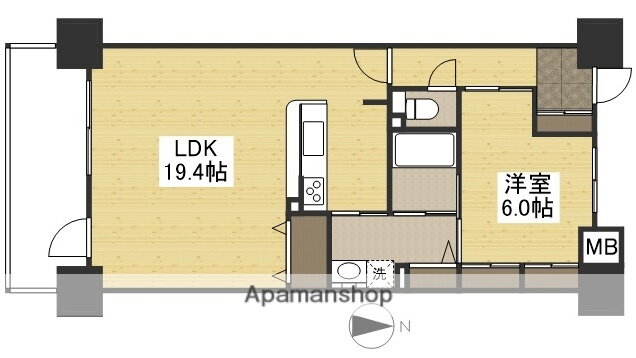 岡山県岡山市北区柳町２ 大雲寺前駅 1LDK マンション 賃貸物件詳細