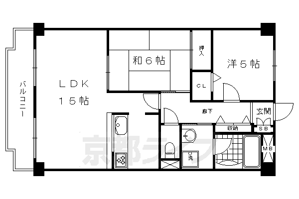 京都府京都市南区上鳥羽勧進橋町 十条駅 2LDK マンション 賃貸物件詳細