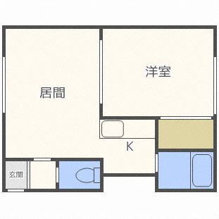 北海道札幌市北区新川二条２ 新川駅 1LDK アパート 賃貸物件詳細