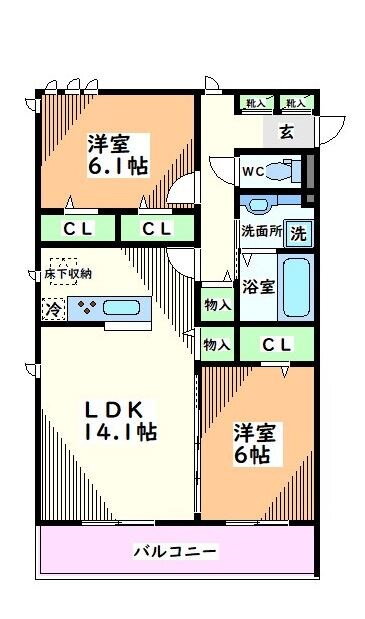 東京都立川市幸町５ 砂川七番駅 2LDK マンション 賃貸物件詳細