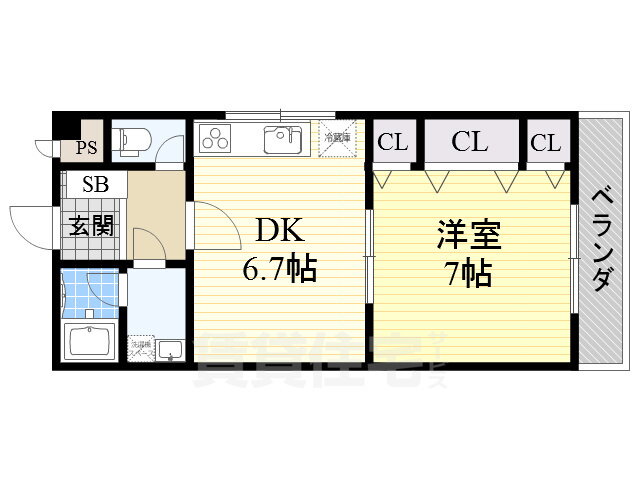 Ｖｕｌｃａｎ城山 2階 1DK 賃貸物件詳細