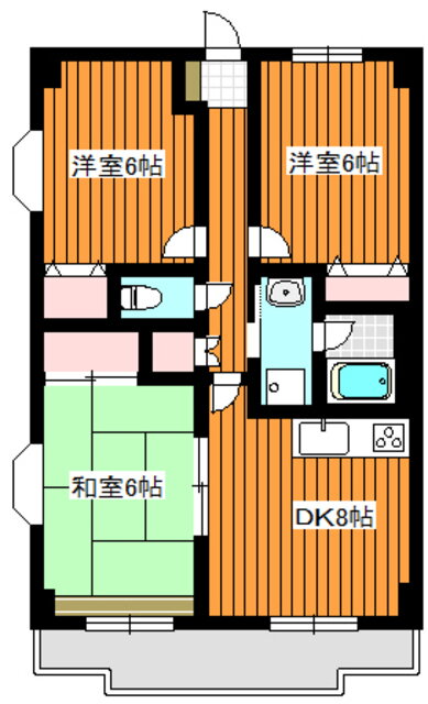 東京都板橋区成増４ 成増駅 3DK マンション 賃貸物件詳細