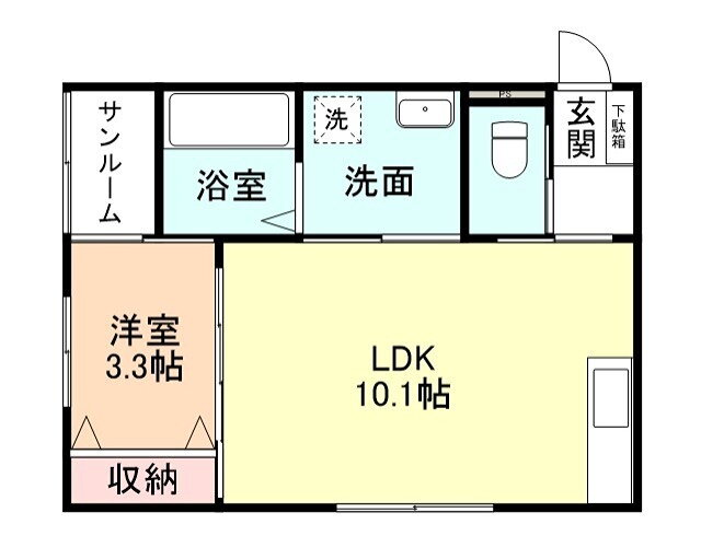 富山県富山市太田 上堀駅 1LDK アパート 賃貸物件詳細