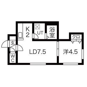 北海道札幌市西区発寒六条１４ 宮の沢駅 1DK アパート 賃貸物件詳細
