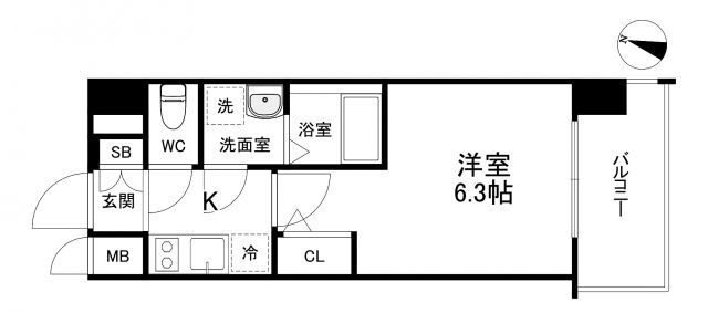大阪府大阪市福島区大開３ 野田駅 1K マンション 賃貸物件詳細