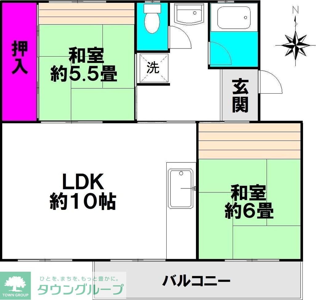 福岡県福岡市城南区長尾２ 茶山駅 2LDK マンション 賃貸物件詳細