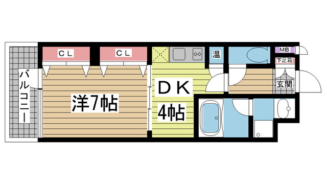 兵庫県神戸市中央区琴ノ緒町１ 三ノ宮駅 1DK マンション 賃貸物件詳細