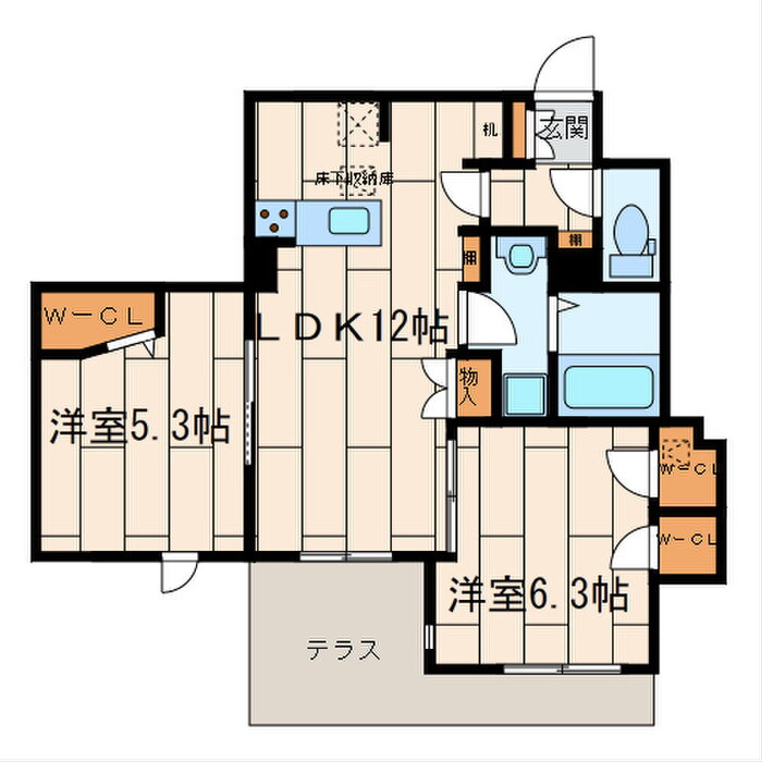 神奈川県川崎市高津区子母口 武蔵中原駅 2LDK マンション 賃貸物件詳細