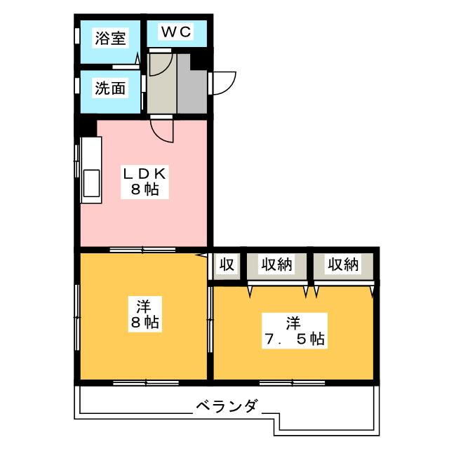 愛知県名古屋市名東区山の手３ 2DK アパート 賃貸物件詳細