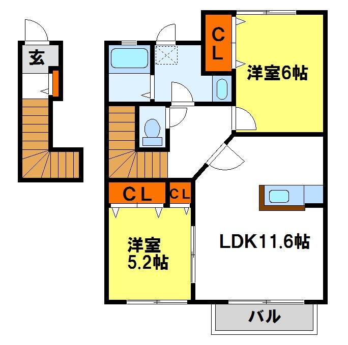 ＩＭＡＧＩＮＥ　ＨＯＵＳＥ 2階 2LDK 賃貸物件詳細