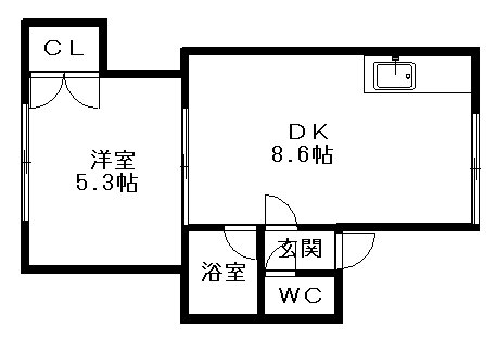 北海道札幌市厚別区厚別東三条３ 新さっぽろ駅 1DK アパート 賃貸物件詳細