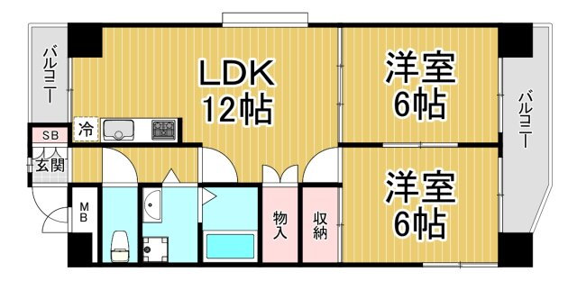 兵庫県西宮市上大市４ 甲東園駅 2LDK マンション 賃貸物件詳細