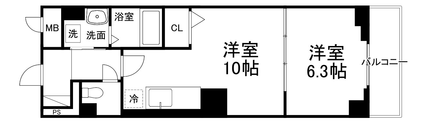大阪府大阪市北区大淀中３ 福島駅 1LDK マンション 賃貸物件詳細