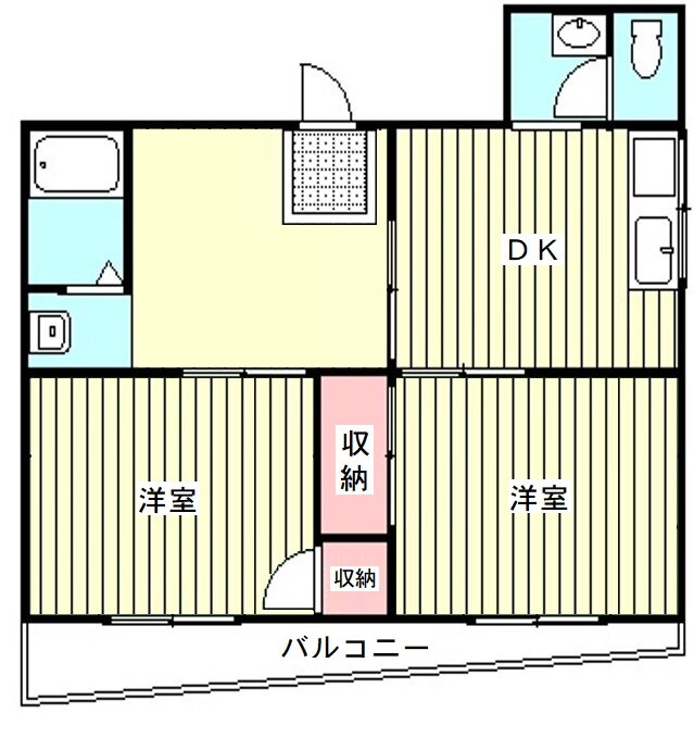 埼玉県川口市前川４ 蕨駅 2DK マンション 賃貸物件詳細