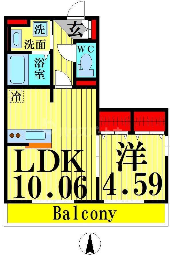 セジュール西新井 2階 1LDK 賃貸物件詳細